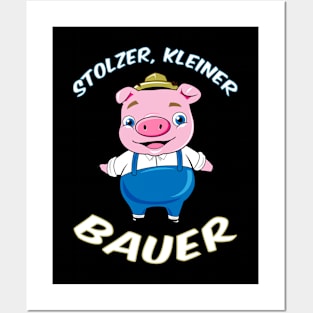 Little Farmer SHIRT pig piglets Rancher boy Farmer Kids Posters and Art